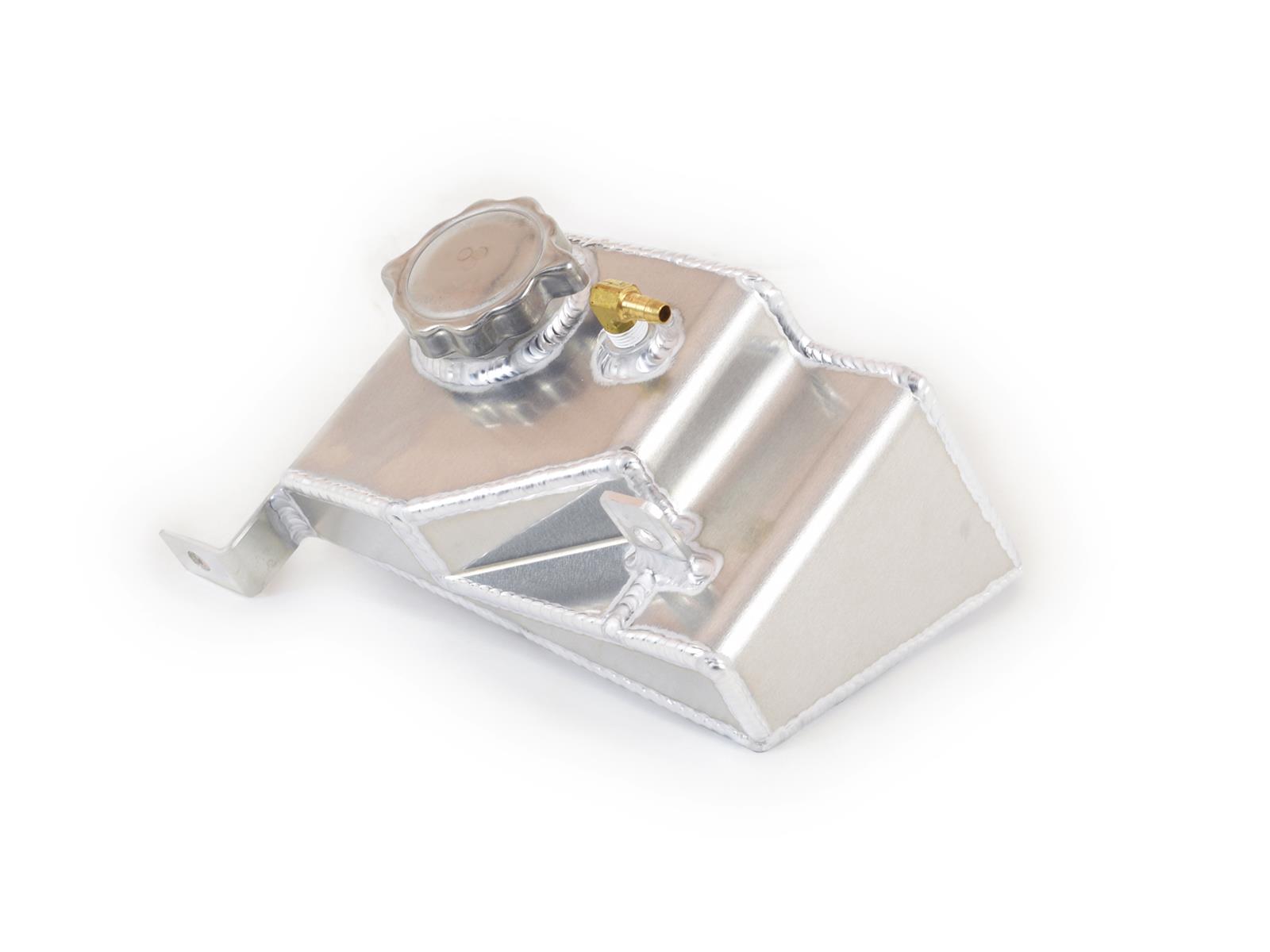 Canton Racing Coolant Expansion and Recovery Tanks for 1990-1997 MIATA - 80-275 Tank, Rectangular, Aluminum, Natural, Recirculating, Mazda, 1.6L, 1.8L, Each