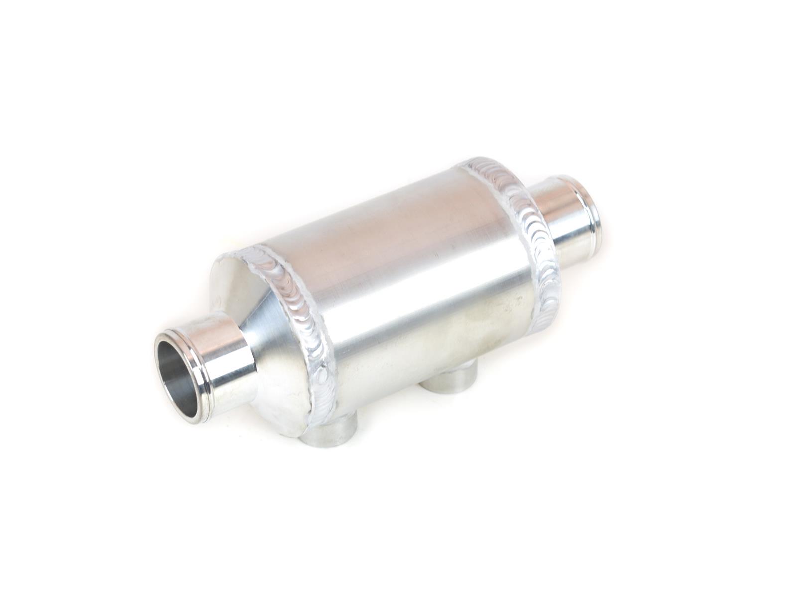 Canton Racing Aluminum Tube Heat Exchangers 82-140 Exchanger, Aluminum, Single Pass, 3 in. Diameter, 4 in. Length, Each