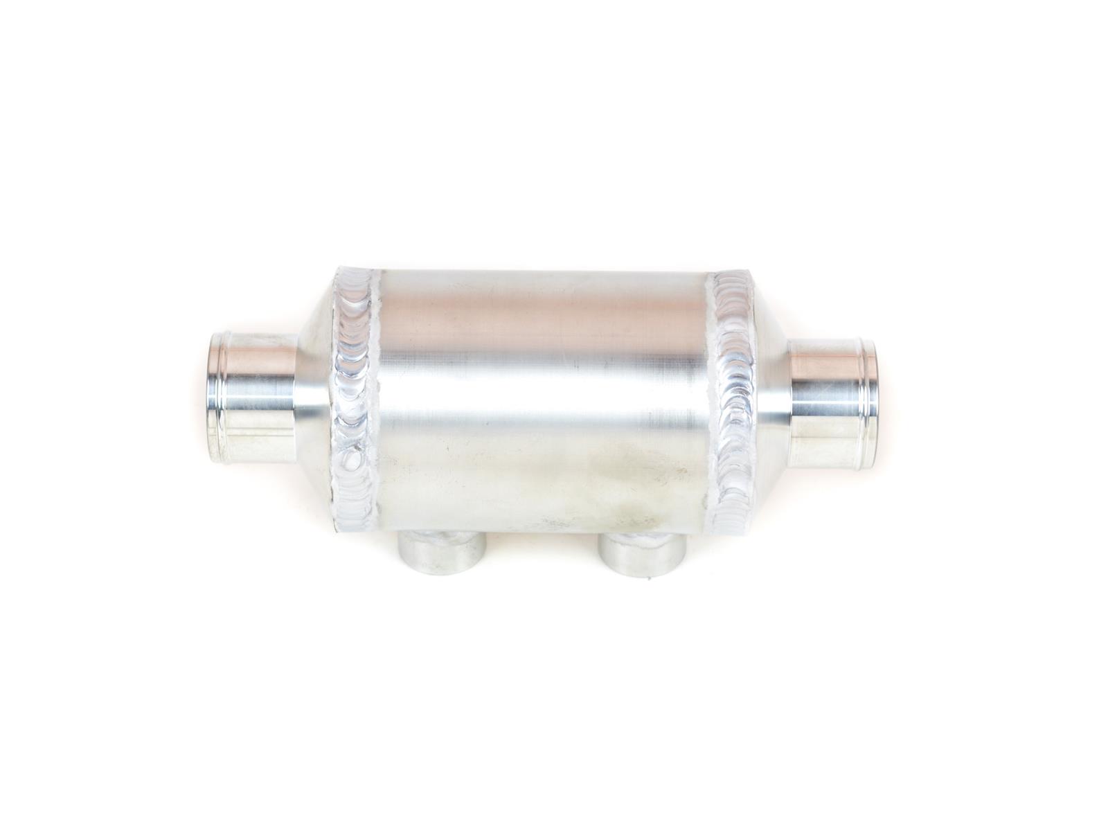 Canton Racing Aluminum Tube Heat Exchangers 82-140 Exchanger, Aluminum, Single Pass, 3 in. Diameter, 4 in. Length, Each thumbnail 3