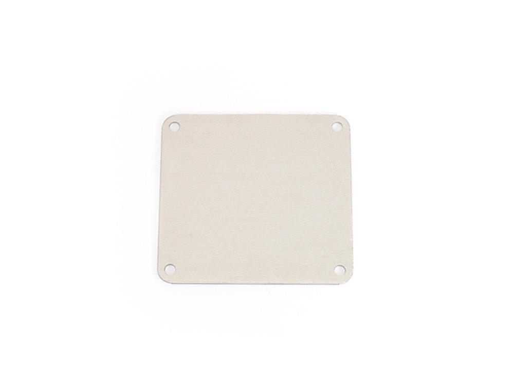 Canton Racing Carburetor Block-Off Plates 84-150 Block Off Plate, Square Bore, Aluminum, Natural, Each