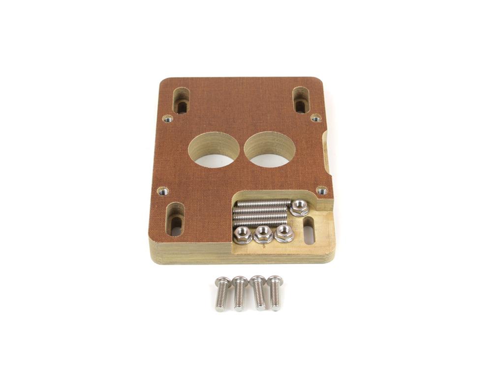 Canton Racing Carburetor Adapters 85-070 Adapter, Holley 2-Barrel to Quadrajet 4-Barrel, 1 in. Thick, Kit