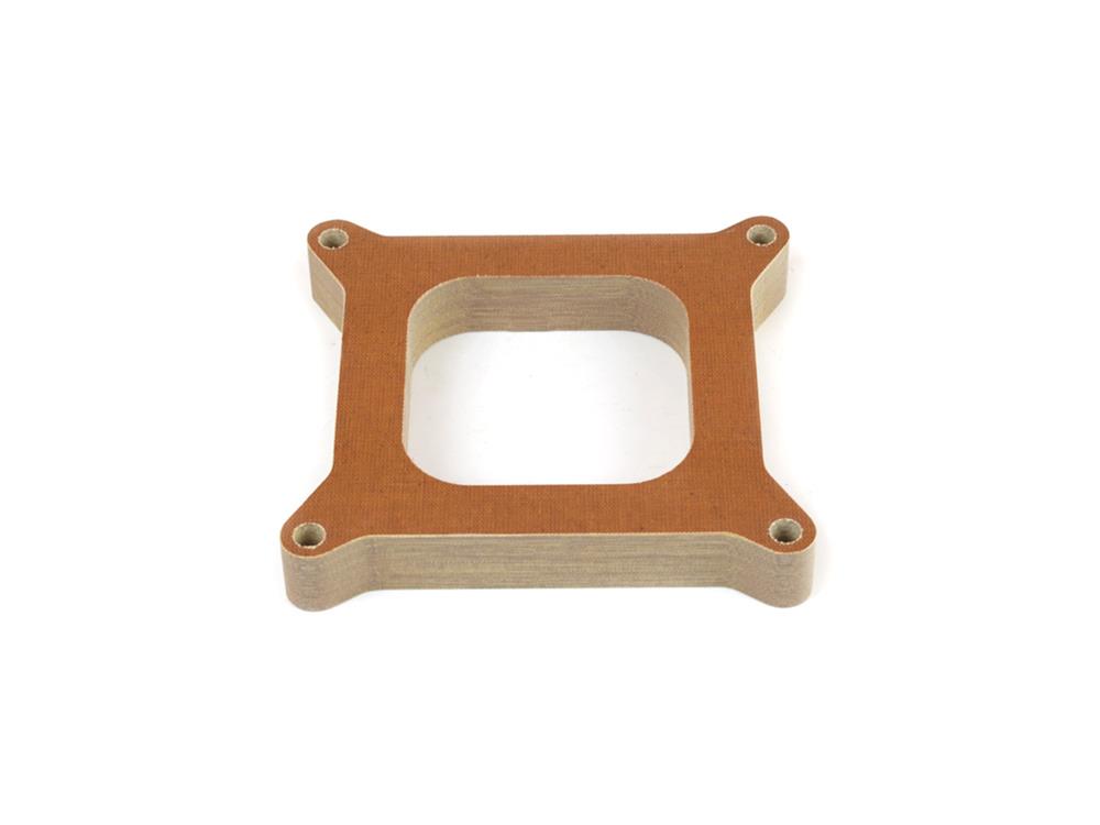 Canton Racing 1 Inch Carburetor Spacer 85-160 Spacer, Phenolic, in. Thick, Open, Square Bore, Each