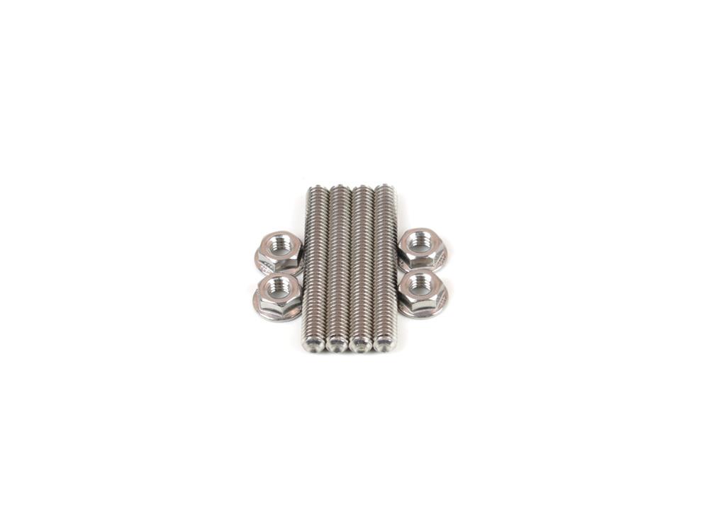 Canton Racing Carburetor Mounting Studs 85-520 Studs, Stainless Steel, Gold Iridite, 5/16-18 in. x 2.500 in. Long, Set of 4