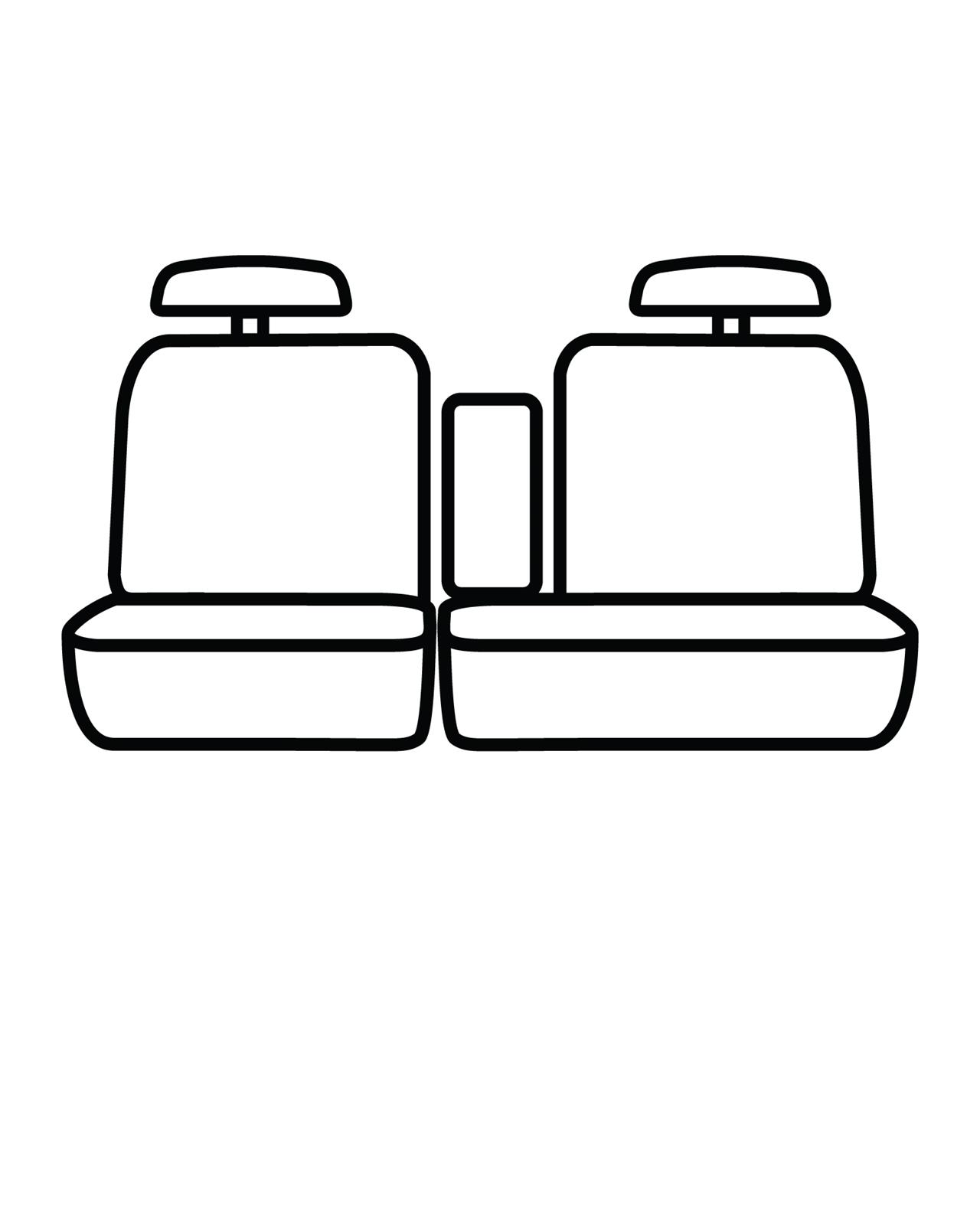 Covercraft 06-10 Toyota RAV4 Carhartt SeatSaver Custom Second Row Seat Covers - Brown thumbnail 4