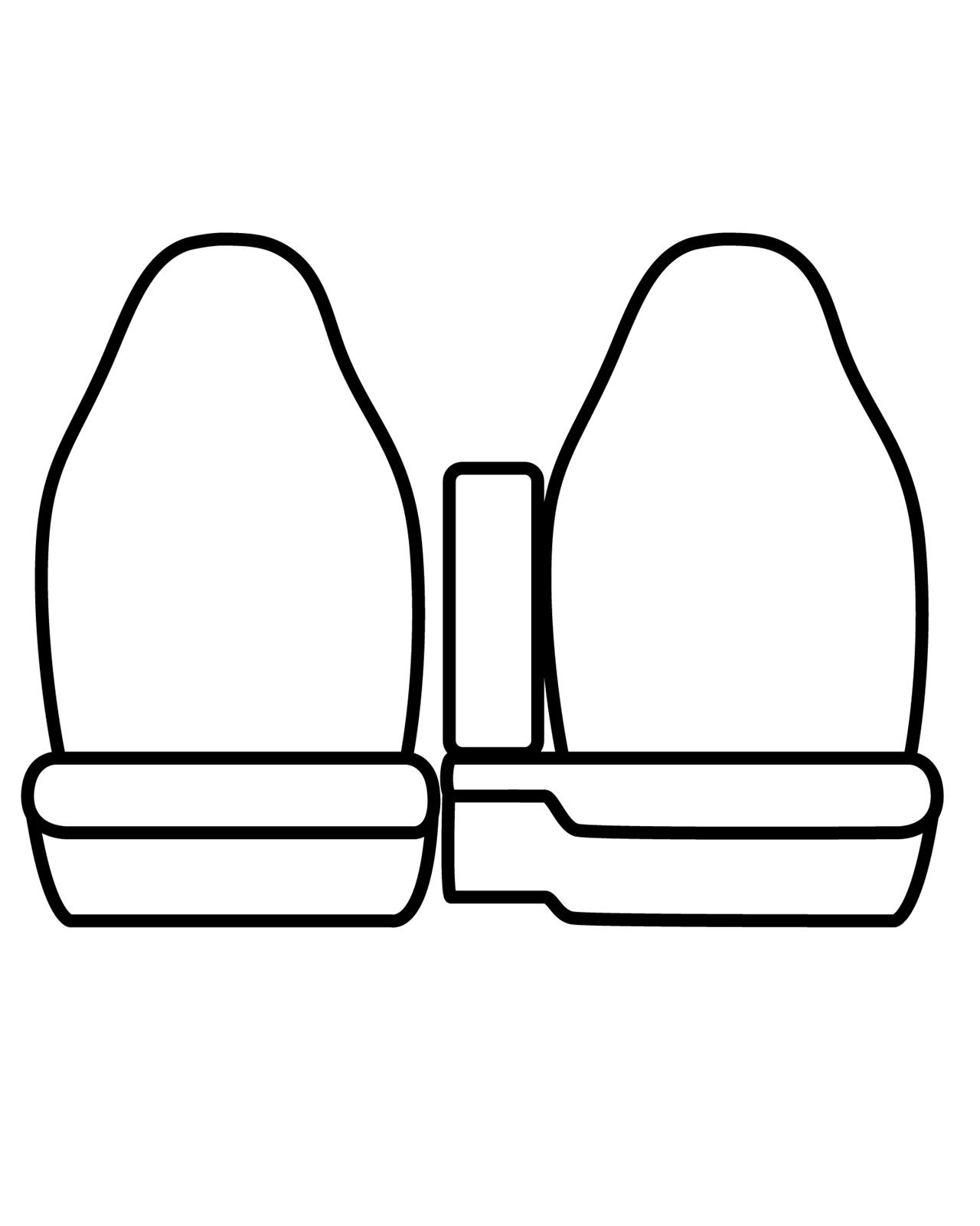 Covercraft 04-11GMC Canyon/Chevrolet Colorado Polycotton SeatSaver Front Row Seat Covers - Charcoal thumbnail 2