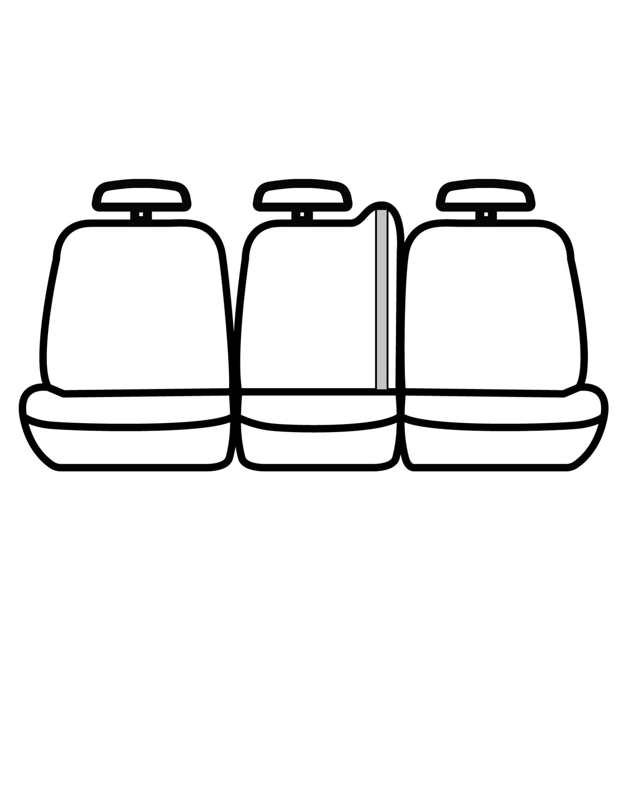Covercraft 08-11 Toyota Highlander Polycotton SeatSaver Custom Second Row Seat Covers - Grey thumbnail 2