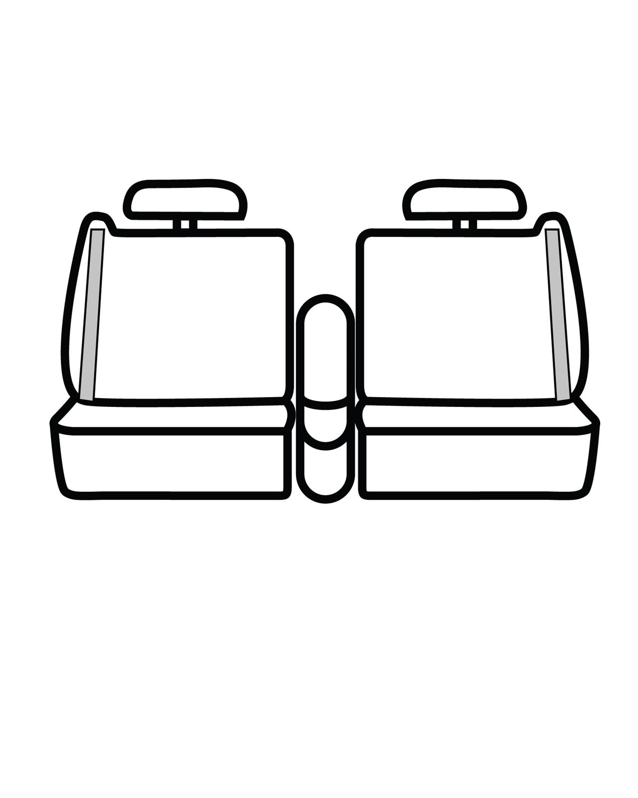 Covercraft 01-06 Chevrolet Silverado Polycotton SeatSaver Custom Front Row Seat Covers - Charcoal thumbnail 2
