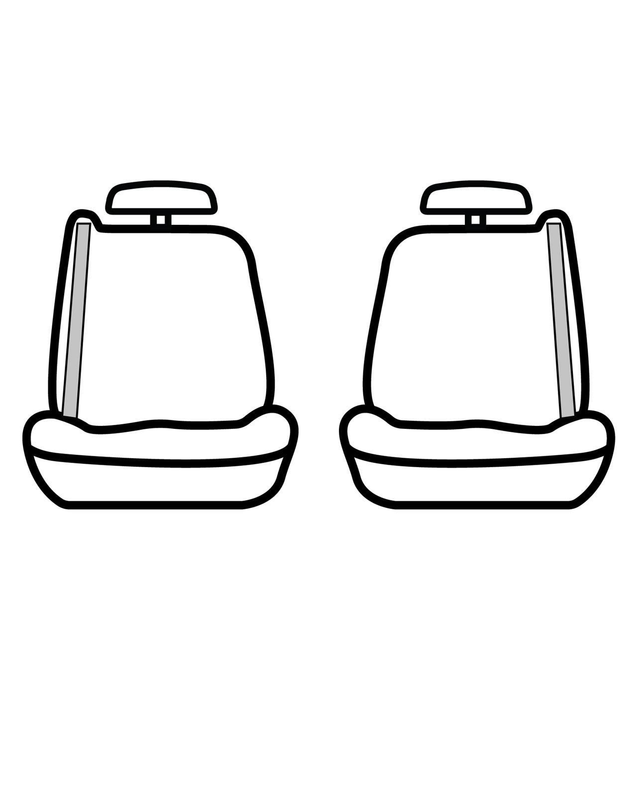 Covercraft 04-08 Ford F150 Carhartt SeatSaver Custom Front Row Seat Covers - Brown thumbnail 4