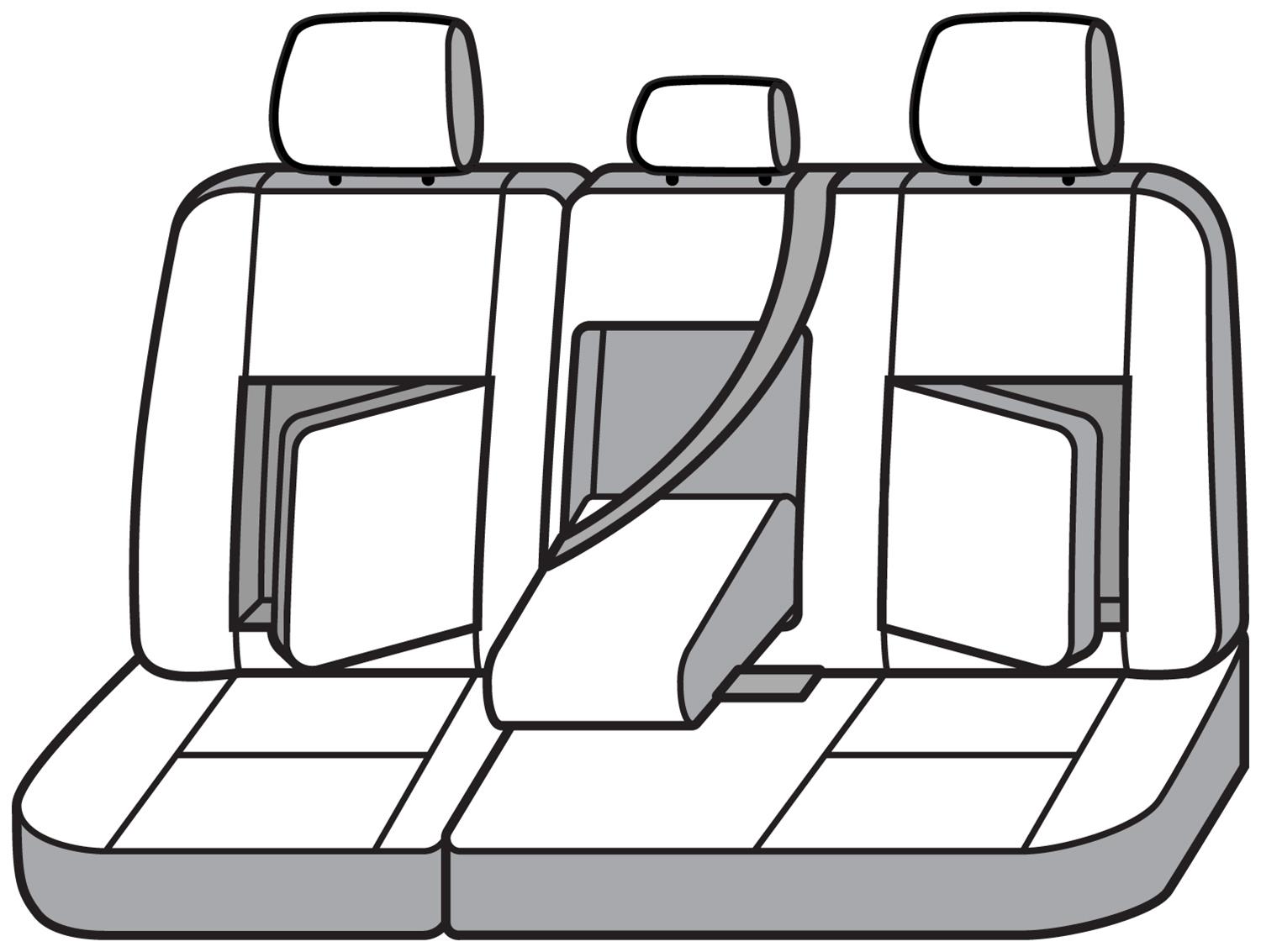 Covercraft 19-24 Chevrolet Silverado Carhartt PrecisionFit Custom Second Row Seat Covers - Gravel thumbnail 2