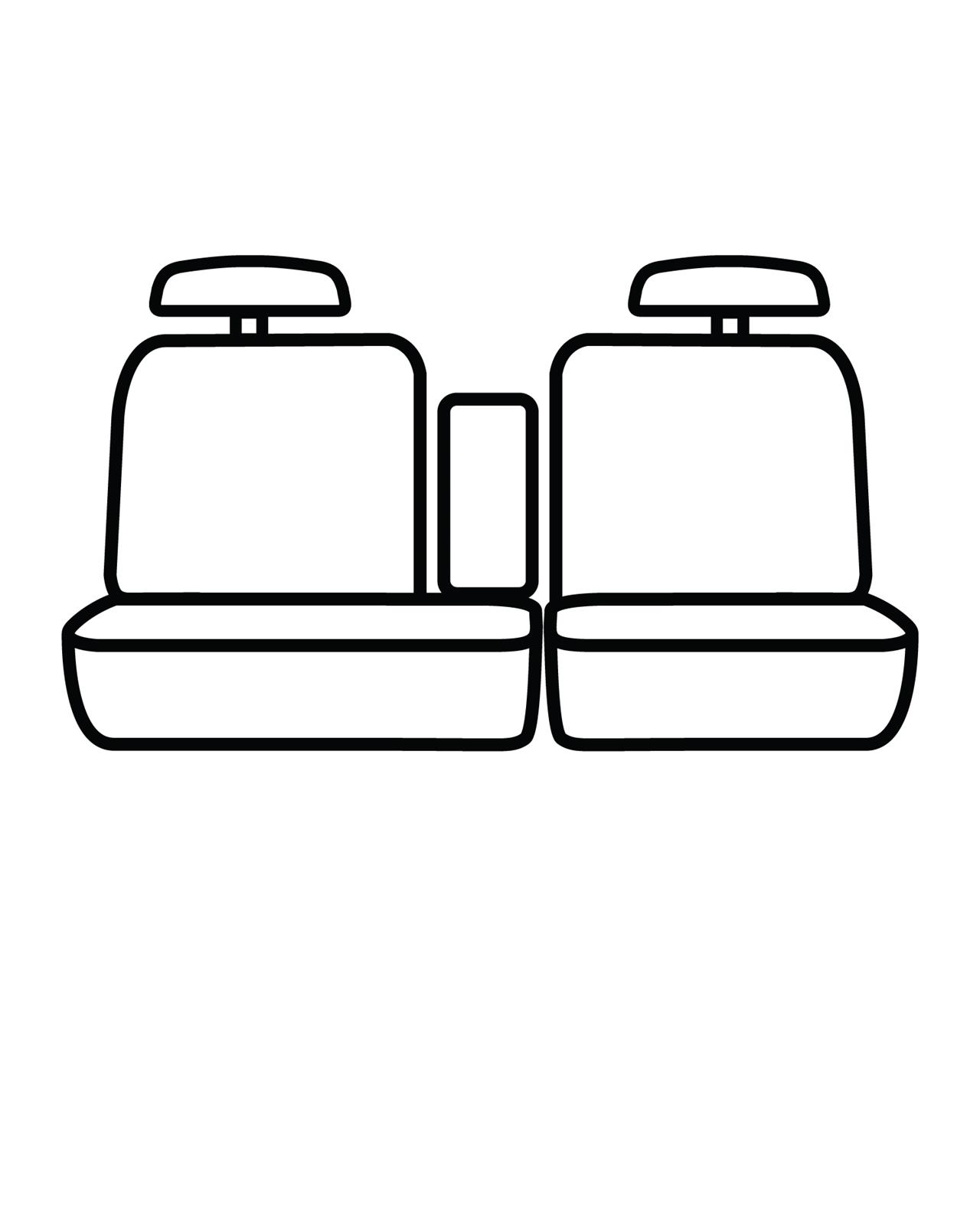 Covercraft 19-24 Dodge Ram 1500 Endura PrecisionFit Custom Second Row Seat Covers - Silver/Charcoal thumbnail 2