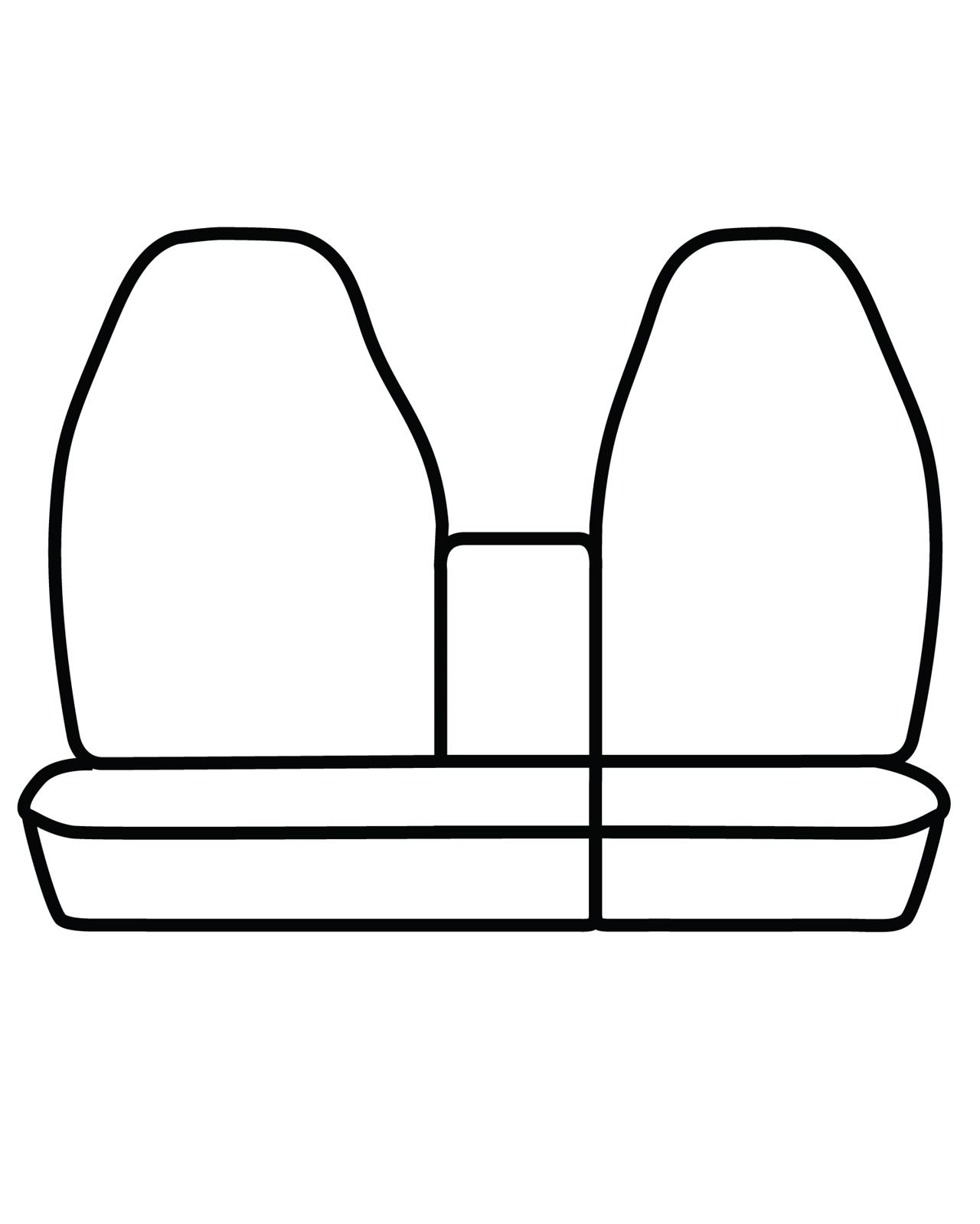 Covercraft 1997-01 Ford F150 Polycotton SeatSaver Custom Front Row Seat Covers - Charcoal thumbnail 2