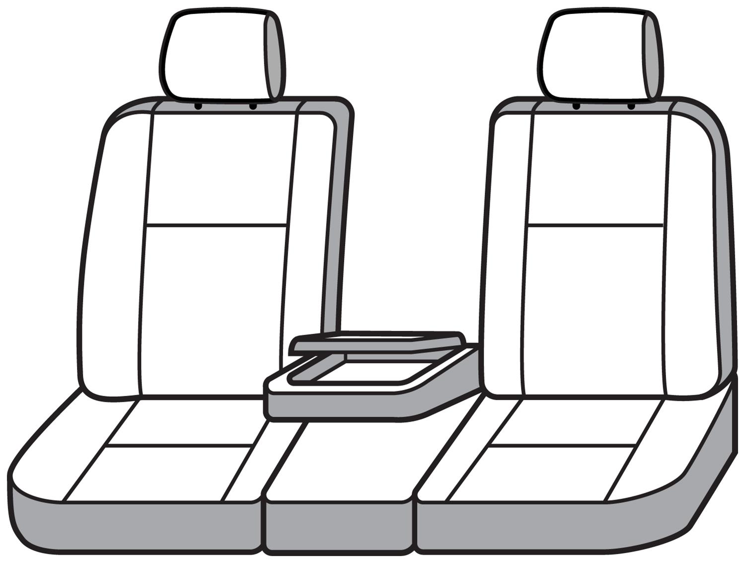 Covercraft 19-24 Dodge Ram Endura PrecisionFit Custom Front Row Seat Covers - Blue/Black thumbnail 2