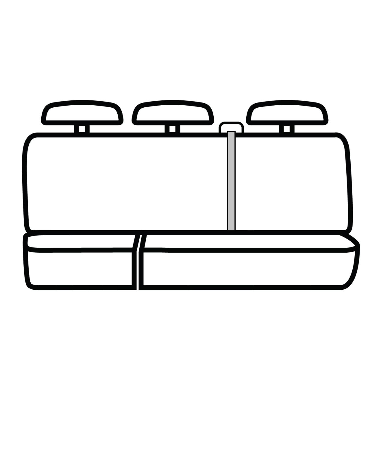 Covercraft 11-12 Ford F150 Polycotton SeatSaver Custom Second Row Seat Covers - Grey