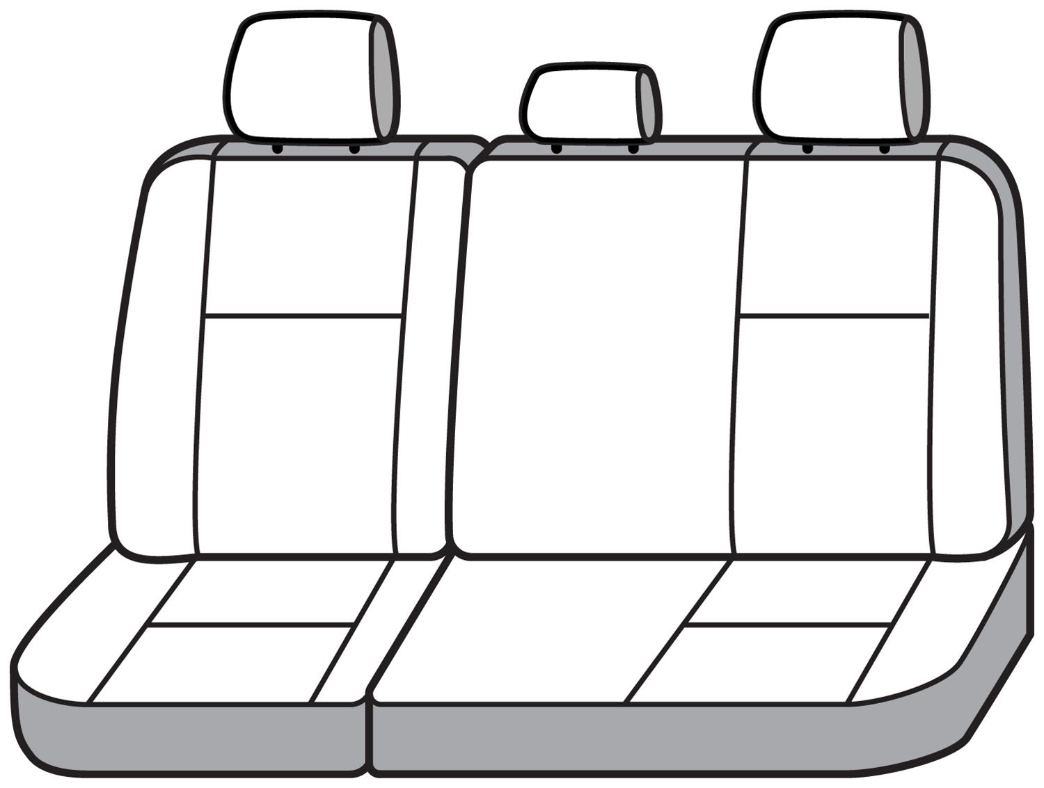Covercraft 2024+ Toyota Tacoma Carhartt Super Dux Precision Fit Custom 2nd Row Seat Covers - Black thumbnail 4