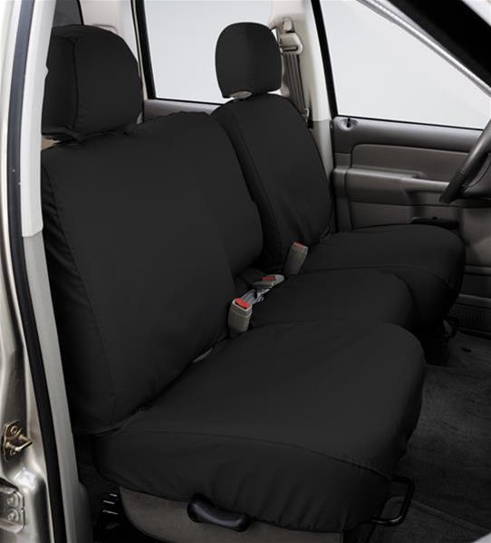 Covercraft 12-20 Nissan NV1500 Polycotton SeatSaver Custom Front Row Seat Covers - Grey