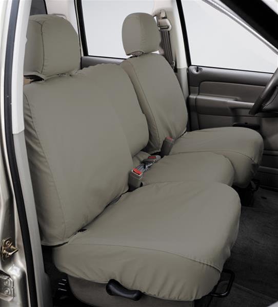 Covercraft 19-20 Ford F150 Polycotton SeatSaver Custom Front Row Seat Covers - Misty Grey