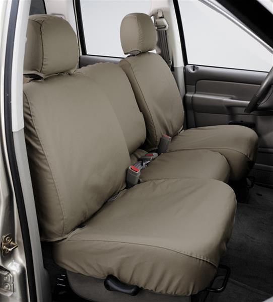 Covercraft 19-20 Ford F150 Polycotton SeatSaver Custom Front Row Seat Covers - Wet Sand thumbnail 2