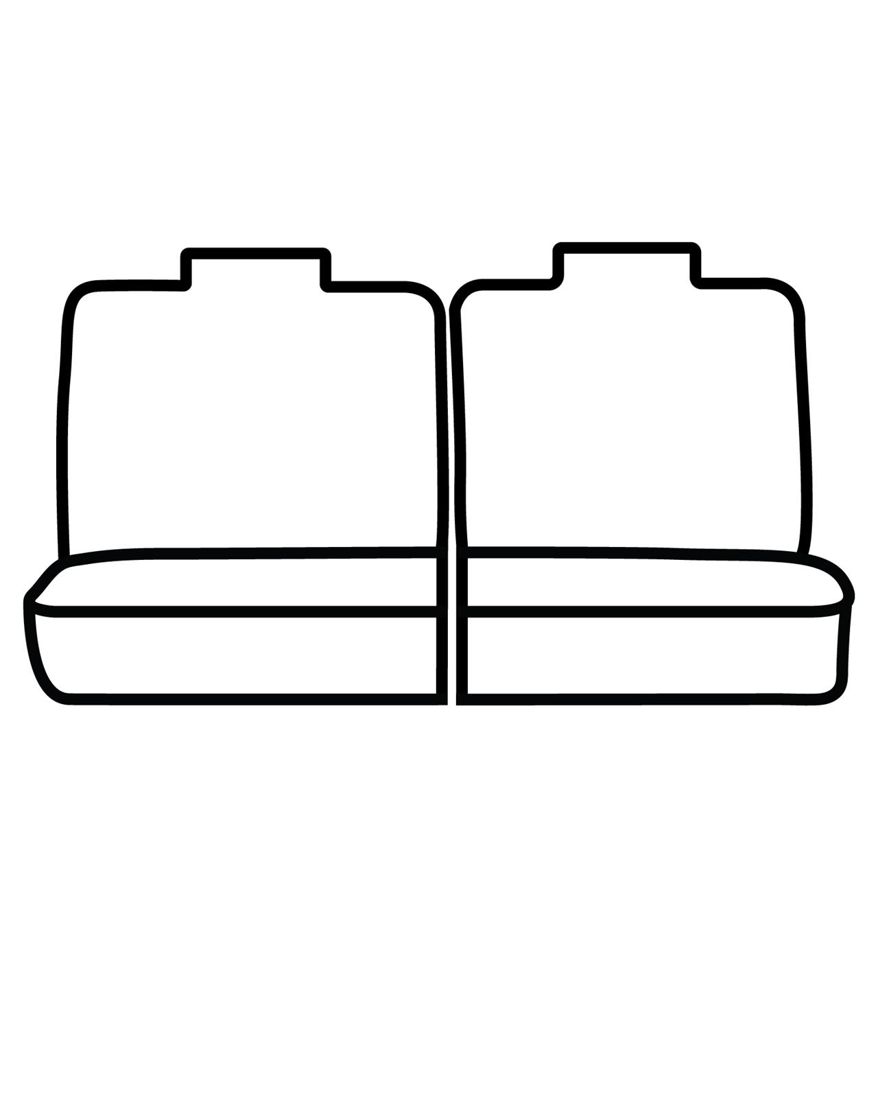Covercraft 20-23 Ford Explorer Polycotton SeatSaver Custom Second Row Seat Covers - Charcoal