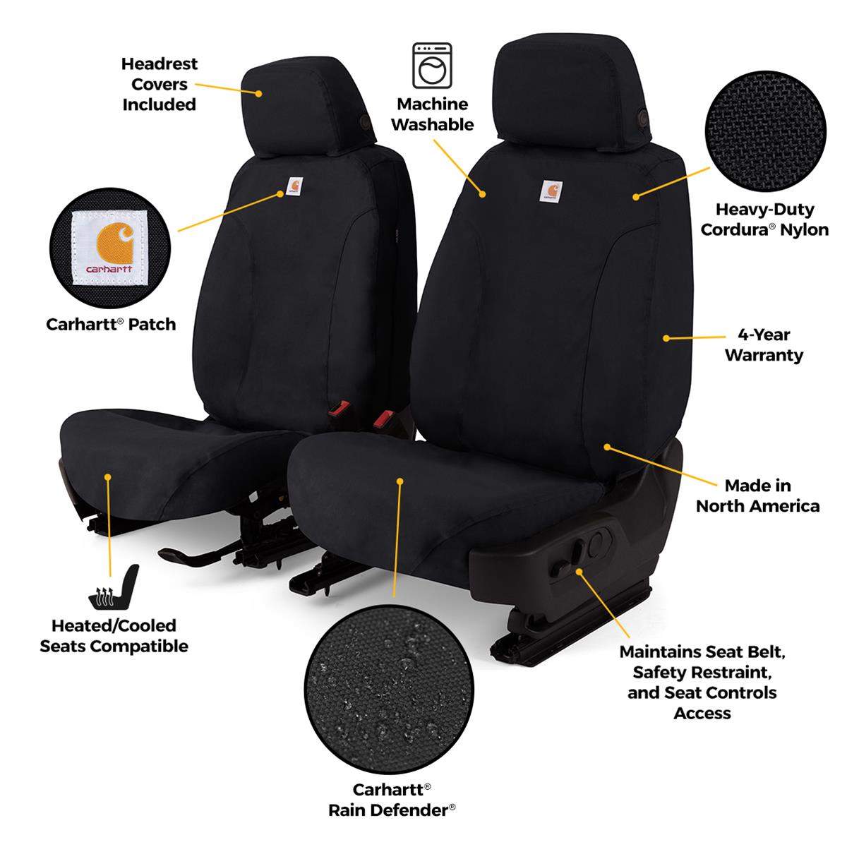 Covercraft SSC3494COBK Covercraft Carhartt Super Dux SeatSaver