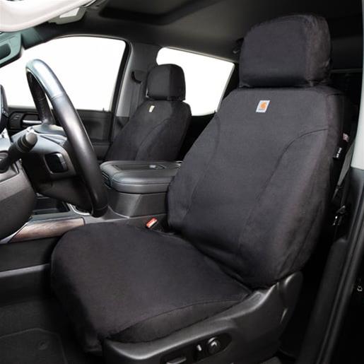 Covercraft 09-12 Dodge Ram Carhartt Super Dux SeatSaver Custom Front Row Seat Covers - Black thumbnail 2