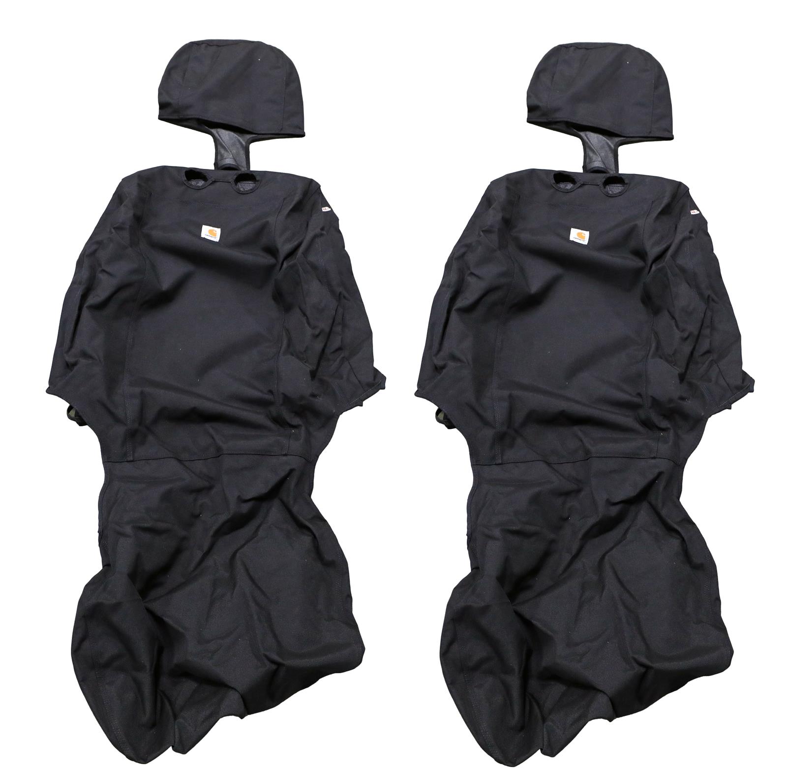 Covercraft 19-24 Dodge RAM Carhartt Super Dux SeatSaver Custom Front Row Seat Covers - Black