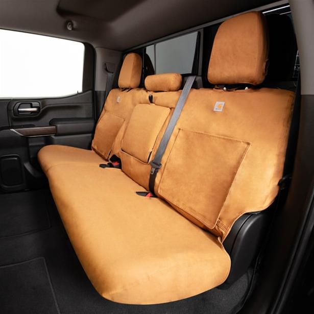 Covercraft 19-24 Ford F-250 Carhartt SeatSaver Custom Second Row Seat Covers - Brown thumbnail 2