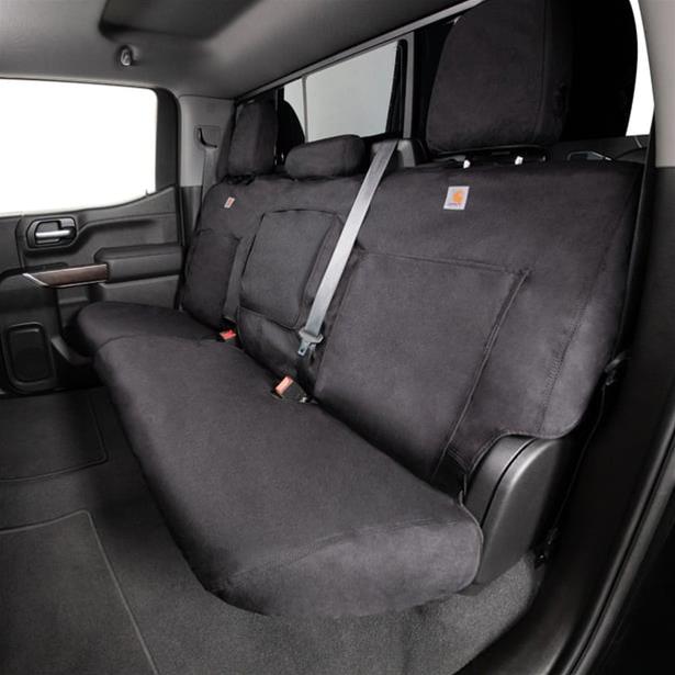 Covercraft 06-07/10-21 Dodge Ram Carhartt Super Dux SeatSaver Custom Second Row Seat Covers - Black thumbnail 2