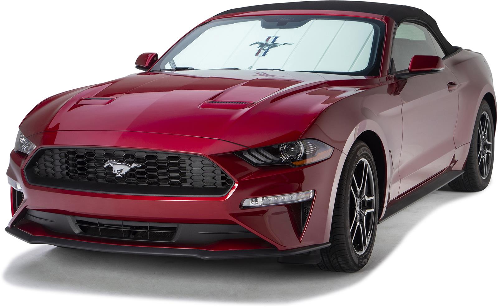 Covercraft UVS100 Premier Series Custom Sunscreen with Ford Mustang Tri-Bar logo