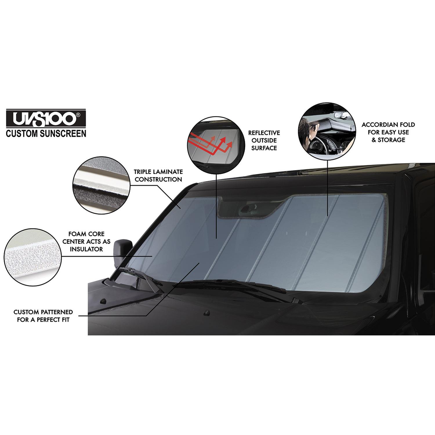 Covercraft 24-25 Toyota Land Cruiser/Lexus GX UVS100 Custom Sunscreen - Blue Metallic thumbnail 4