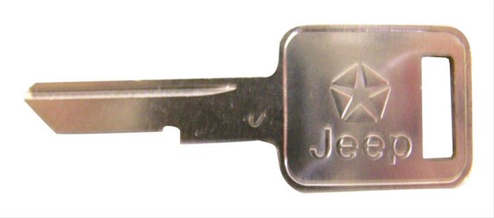 Crown Automotive Key Blanks 3641914 Key, Blank, Ignition Type, Jeep Logo, Jeep, Each