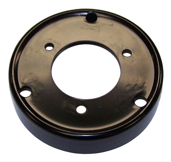 Crown Automotive Water Pump Pulleys 4573002 Pulley, Serpentine, Steel, Black, Chrysler, Dodge, Eagle, 3.3L, Each