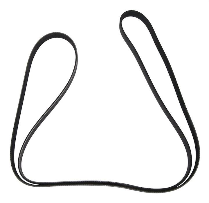 Crown Automotive Accessory Drive Belts 4627534AA Belt, Serpentine, Black, Rubber, Chrysler, Dodge, Jeep, Each