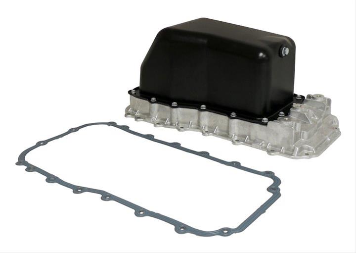 Crown Automotive Oil Pans for 2007-2011 WRANGLER - 4666153K Pans, Wet Sump Style, Aluminum/Steel, Natural/Black, Jeep, 3.8L, Each