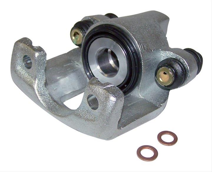 Crown Automotive Brake Calipers 4762102 Caliper, Passenger Side Rear, Cast Iron, Silver Powdercoated, Jeep, Each