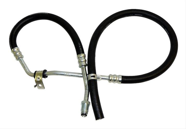 Crown Automotive Power Steering Hoses 4782363AD Hose, Low-pressure, Steel/Rubber, Black, Chrysler, Dodge, Each