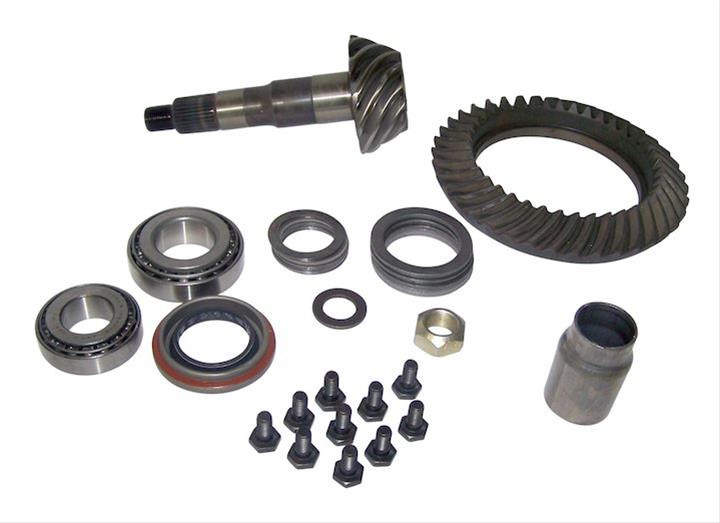 Crown Automotive Ring and Pinion Gear Installation Kit Combos 4856362 Dana 44 3.55 Gears Gears, 3.55:1 Ratio, 29-spline, Standard Rotation, Kit, Rear, 44, Jeep,