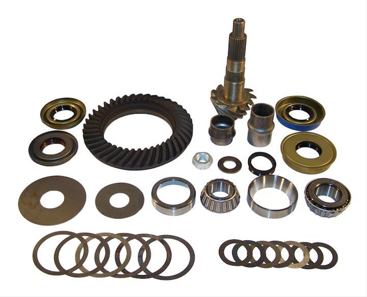 Crown Automotive Ring and Pinion Gear Installation Kit Combos 4864843 Dana 30 3.73 Gears Gears, 3.73:1 Ratio, 26-spline, Standard Rotation, Kit, Rear, 30, Jeep,