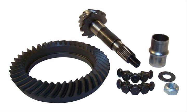 Crown Automotive Ring and Pinion Gear Installation Kit Combos 4882844 Dana 44 4.10 Gears Gears, 4.10:1 Ratio, 26-spline, Standard Rotation, Kit, Rear, 44, Jeep,