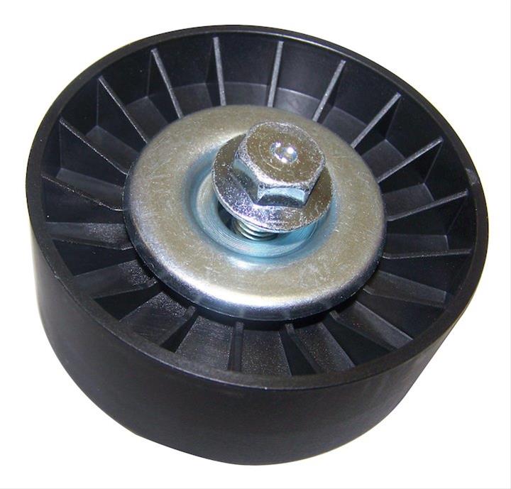 Crown Automotive Idler Pulleys for 1998-2000 CHEROKEE - 5003567AA Pulley, Serpentine, Plastic, Black, European, Jeep, 2.5L Diesel, Each
