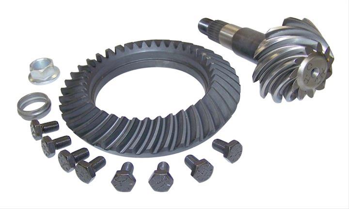 Crown Automotive Ring and Pinion Gear Installation Kit Combos 5012828AC Dana 35 3.55 Gears Gears, 3.55:1 Ratio, 26-spline, Standard Rotation, Kit, Rear, 35, Jeep,