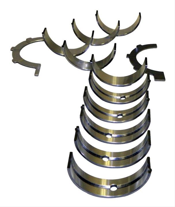 Crown Automotive Main Bearings 5013586K010 Bearings, 0.010 in. Crankshaft Undersize, Bi-metal, Chrysler, Dodge, Jeep, 4.7L, Set