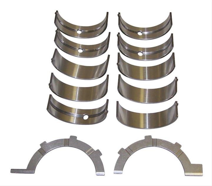 Crown Automotive Main Bearings for 1999-2005 GRAND CHEROKEE - 5013586K Bearings, Stock Size, Bi-metal, Chrysler, Dodge, Jeep, 4.7L, Set