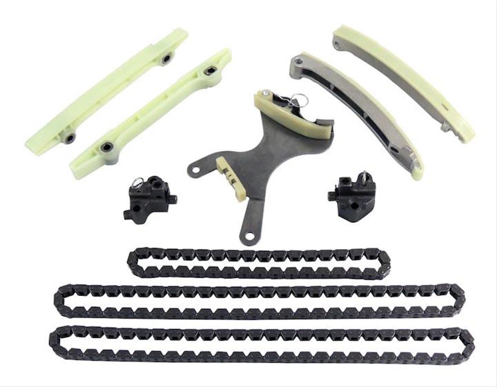 Crown Automotive Timing Chain Sets 5013867MK Kit, Single Roller, Steel, Dodge, Jeep, Mitsubishi, 4.7L, Kit