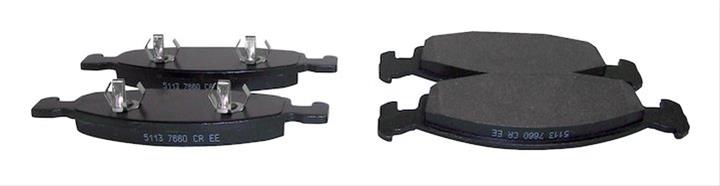Crown Automotive Brake Pads 5018592AA Pads, Semi-metallic, Front, Jeep, Set