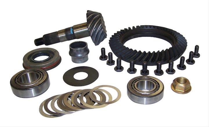 Crown Automotive Ring and Pinion Gear Installation Kit Combos 5072997AB Dana 30 3.07 Gears Gears, 3.07:1 Ratio, 26-spline, Standard Rotation, Kit, Front, 30, Jeep,