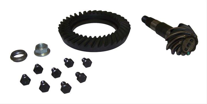 Crown Automotive Ring and Pinion Gear Installation Kit Combos 5073266AB Dana 35 4.11 Gears Gears, 4.11:1 Ratio, 26-spline, Standard Rotation, Kit, Rear, 35, Jeep,