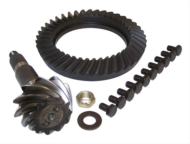 Crown Automotive Ring and Pinion Gear Installation Kit Combos 5103016AB Dana 44 3.73 Gears Gears, 3.73:1 Ratio, 26-spline, Standard Rotation, Kit, Rear, 44, Jeep,