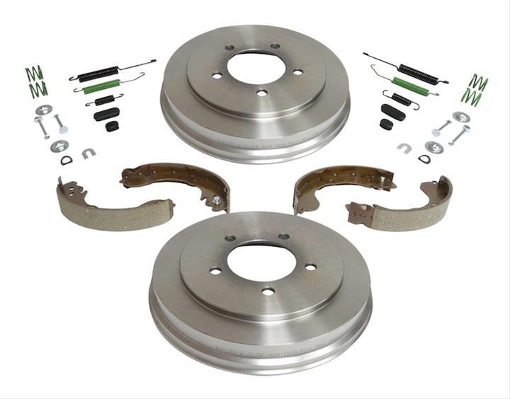 Crown Automotive Drum Brake Kits 5105617K Hardware Kit Rear Service Kit; Includes Drums, Shoes, and Hardware;