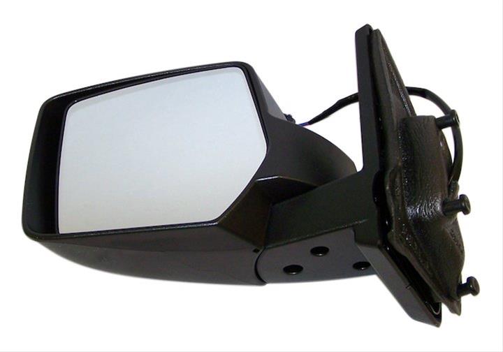 Crown Automotive Side View Mirrors 5155459AF Mirror, Replacement, Driver Side, Electric, Flat, Black Housing, Jeep, Each