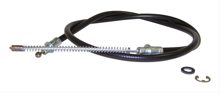 Crown Automotive Parking Brake Cables for 1986 COMANCHE - 52000865 Cable, Rear, Black Plastic Jacket, 54.45 in. Cable Length, Jeep, Each